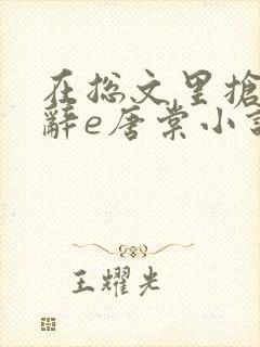 在总文里抢主角辞e唐棠小说全文阅读txt封面