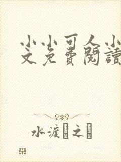 小小可人小说全文免费阅读最新章节封面