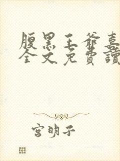 腹黑王爷喜当爹全文免费读