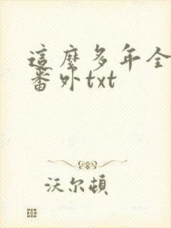 这么多年全文加番外txt