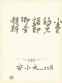 赵卿诺的小说最新章节免费阅读全文封面