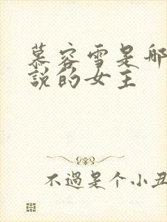 慕容雪是哪本小说的女主封面