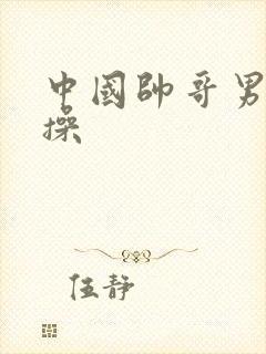 中国帅哥男同互操