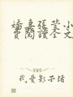 娇妻张莹小说免费阅读全文