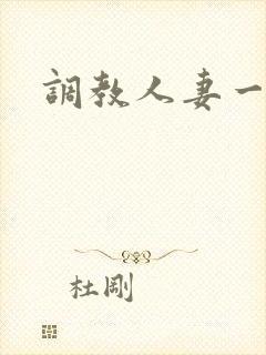 调教人妻一区