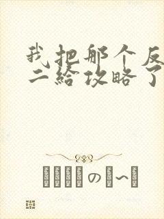 我把那个反派男二给攻略了封面