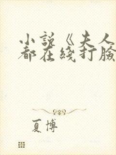 小说《夫人每天都在线打脸》封面