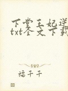 下堂王妃逆袭记txt全文下载