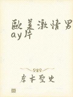 欧美激情男男gay片