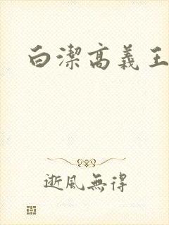 白洁高义王倩封面