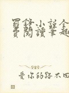 罗铮小说全文免费阅读笔趣阁