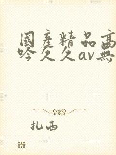 国产精品高潮呻吟久久av无