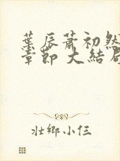 叶辰萧初然最新章节 大结局封面