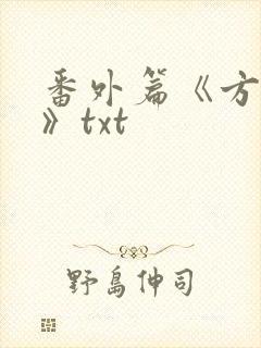 番外篇《方瑶莹》txt封面