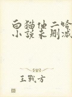 白猫他二哈师尊小说未删减