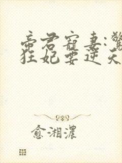 帝君宠妻:惊世狂妃要逆天封面