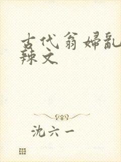 古代翁妇乱高h辣文