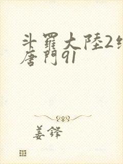 斗罗大陆2绝世唐门91封面