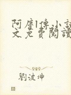 阿庆l传小说全文免费阅读txt