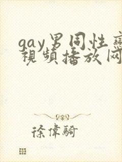 gay男同性恋视频播放网址