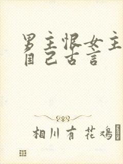 男主恨女主抛弃自己古言封面