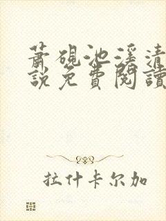 萧砚池溪清梦小说免费阅读笔趣阁