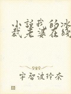 小说我的冰山总裁老婆在线阅读