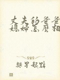 丈夫的爸爸和儿媳妇怎么相处小说