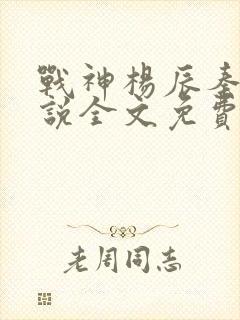 战神杨辰秦惜小说全文免费阅读