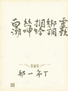 白丝捆绑震动高潮呻吟调教