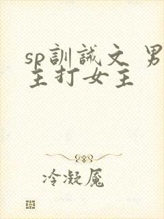 sp训诫文 男主打女主