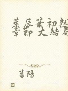 叶辰萧初然最新章节 大结局封面