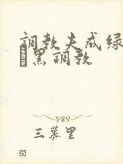 调教夫成绿奴――黑调教