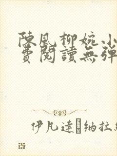 陈风柳婉小说免费阅读无弹窗