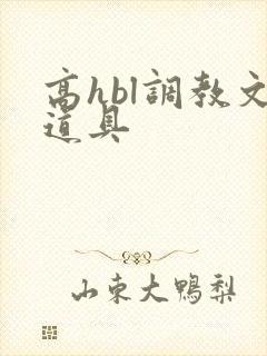 高hbl调教文道具