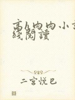 高h肉肉小说在线阅读