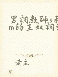 男调教师s和男m的主奴调教