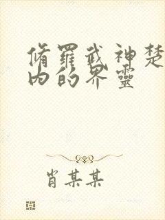 修罗武神楚枫体内的界灵