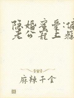 隐婚蜜爱:偏执老公宠上瘾完整版封面