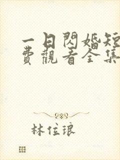 一日闪婚短剧免费观看全集封面