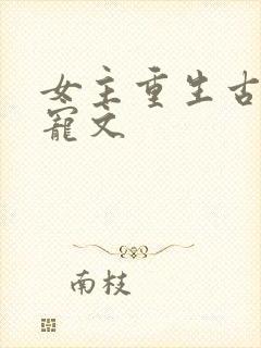 女主重生古言甜宠文