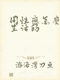 同性恋怎么过性生活的