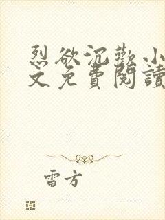 烈欲沉欢小说全文免费阅读无弹窗封面