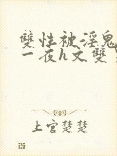 双性被淫鬼干了一夜h文双男封面