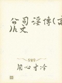 公司淫传(高h)h文