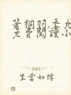 萧桐羽,季允泽免费阅读小说