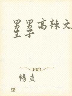 男男高辣文双性生子