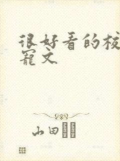 很好看的校园甜宠文