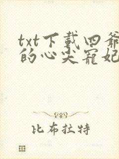 txt下载四爷的心尖宠妃