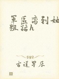 军区脔到她哭h粗话h